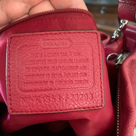 Coach Park Hono red leather bag and wallet EUC - Picture 15 of 15